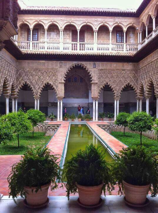 The Alcázar of Seville patio