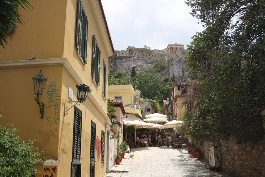 Exploring Plaka with kids