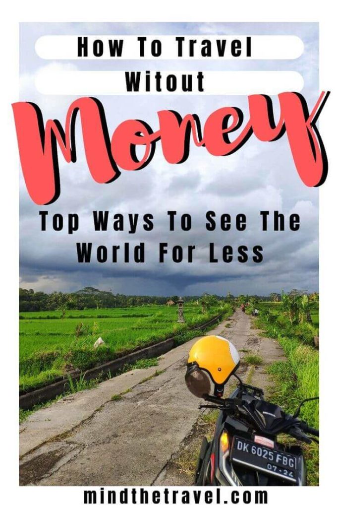how to travel without money