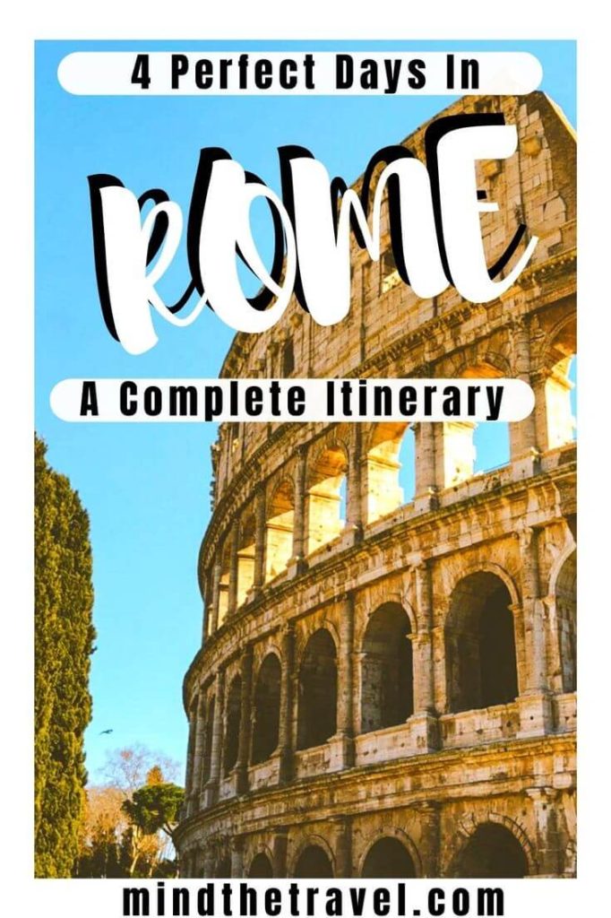 rome in 4 days itinerary