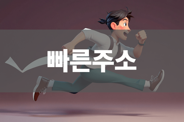 빠른주소 안전성