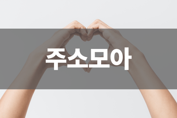 주소모아 서비스 개념