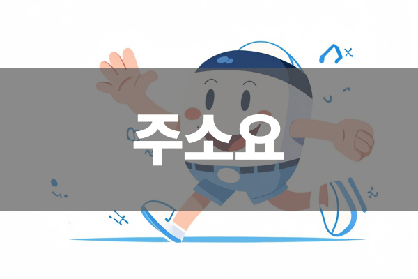 주소요 서비스 개념